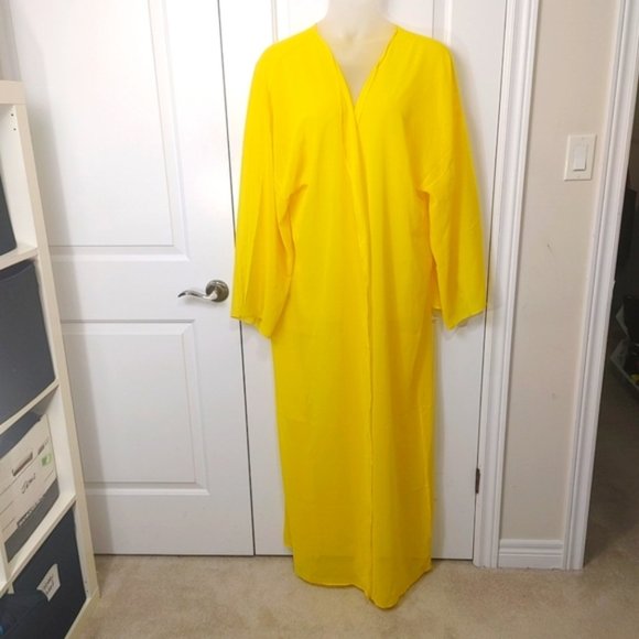 Festival vibes yellow cover up 3x-4x - Picture 2 of 6